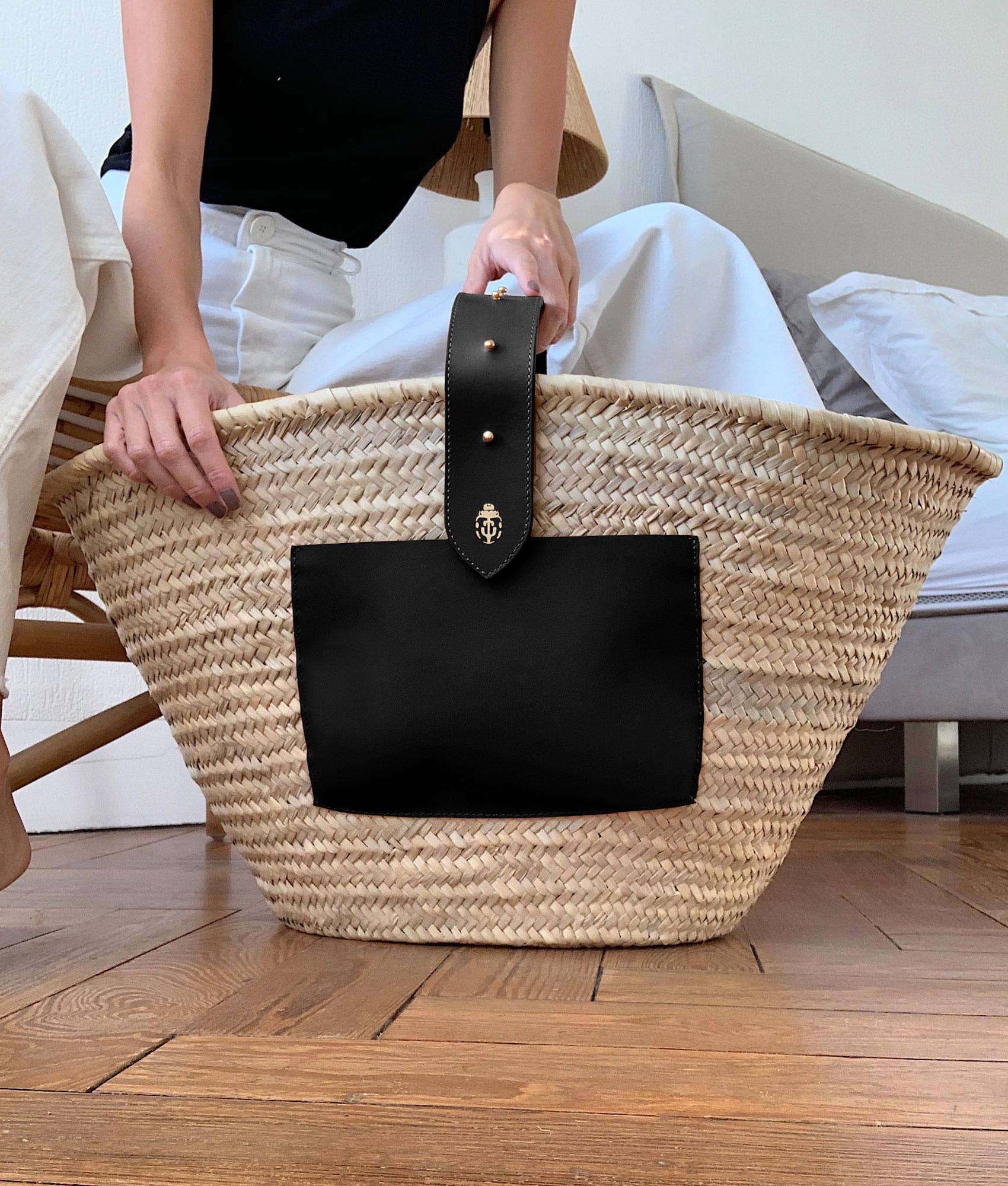 Lastelier - Wholesale Beach Bag - Tulum Elegant Handmade Woven Palm Beach Bag1