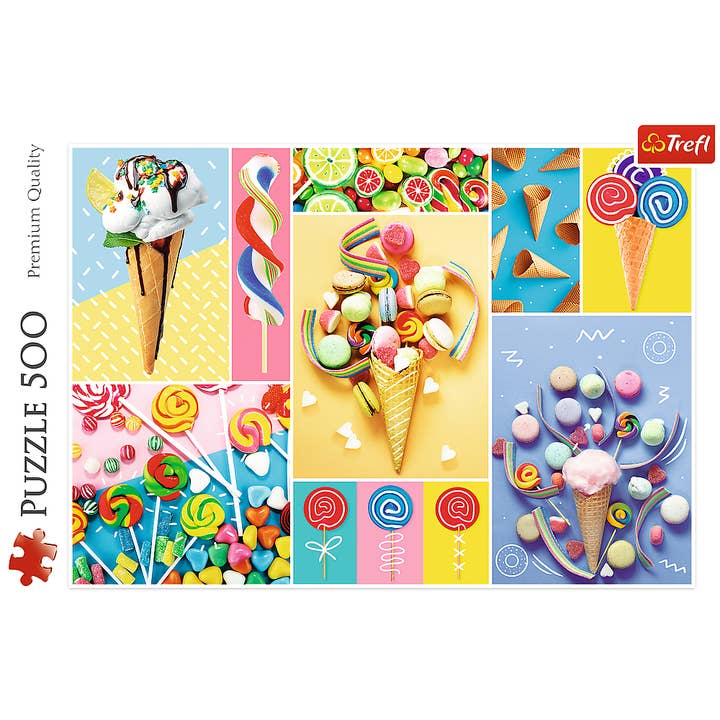 CASTORLAND by Bridge Toys – wholesale Pussel - Vuxen – 500 bit pussel, Favorit sötsaker, Godis och glass pussel, Vuxna pussel, Trefl 373352