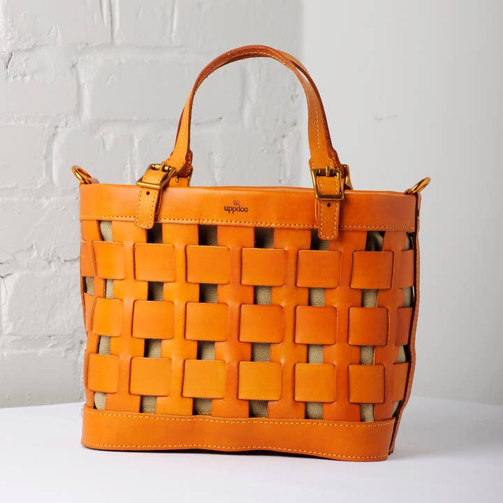 Venture Basket Tote - Apricot for wholesale by UPPDOO