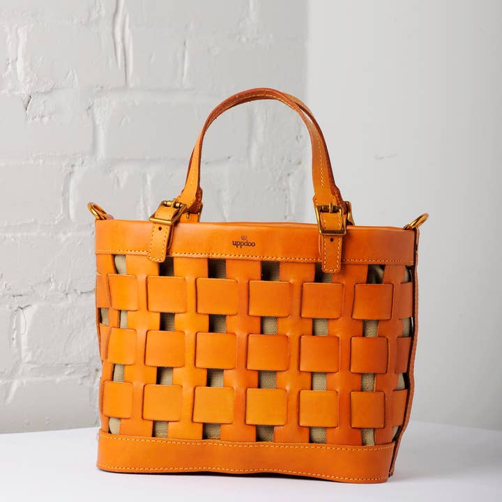 UPPDOO - Wholesale Tote Bag - Women's - Venture Basket Tote - Apricot