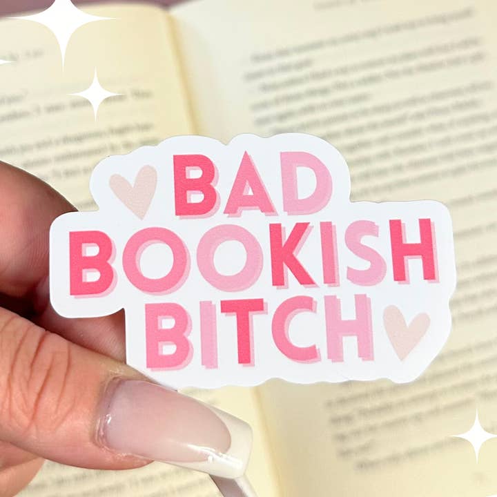 Bad Bookish Bitch Vinyl Sticker for wholesale by Books and Beyond