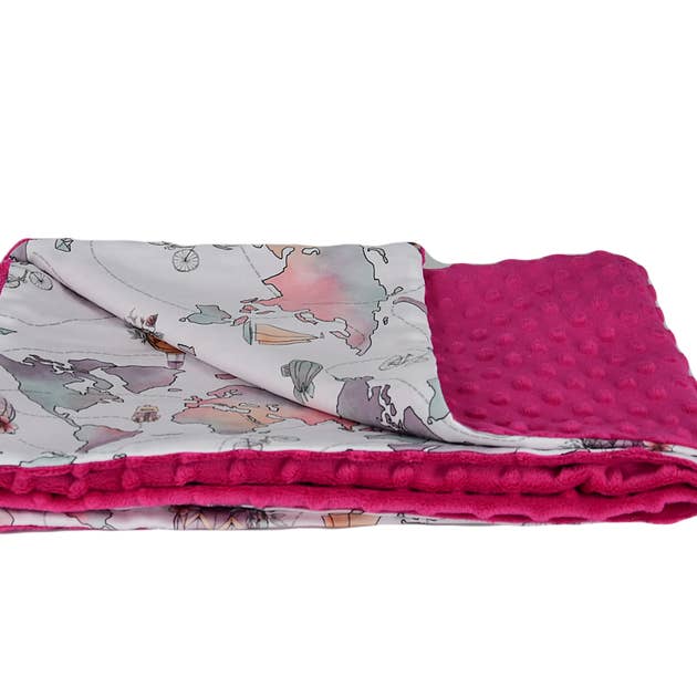 Minky Blanket Around the World for wholesale by LITTLELUXURIES FOR KIDS