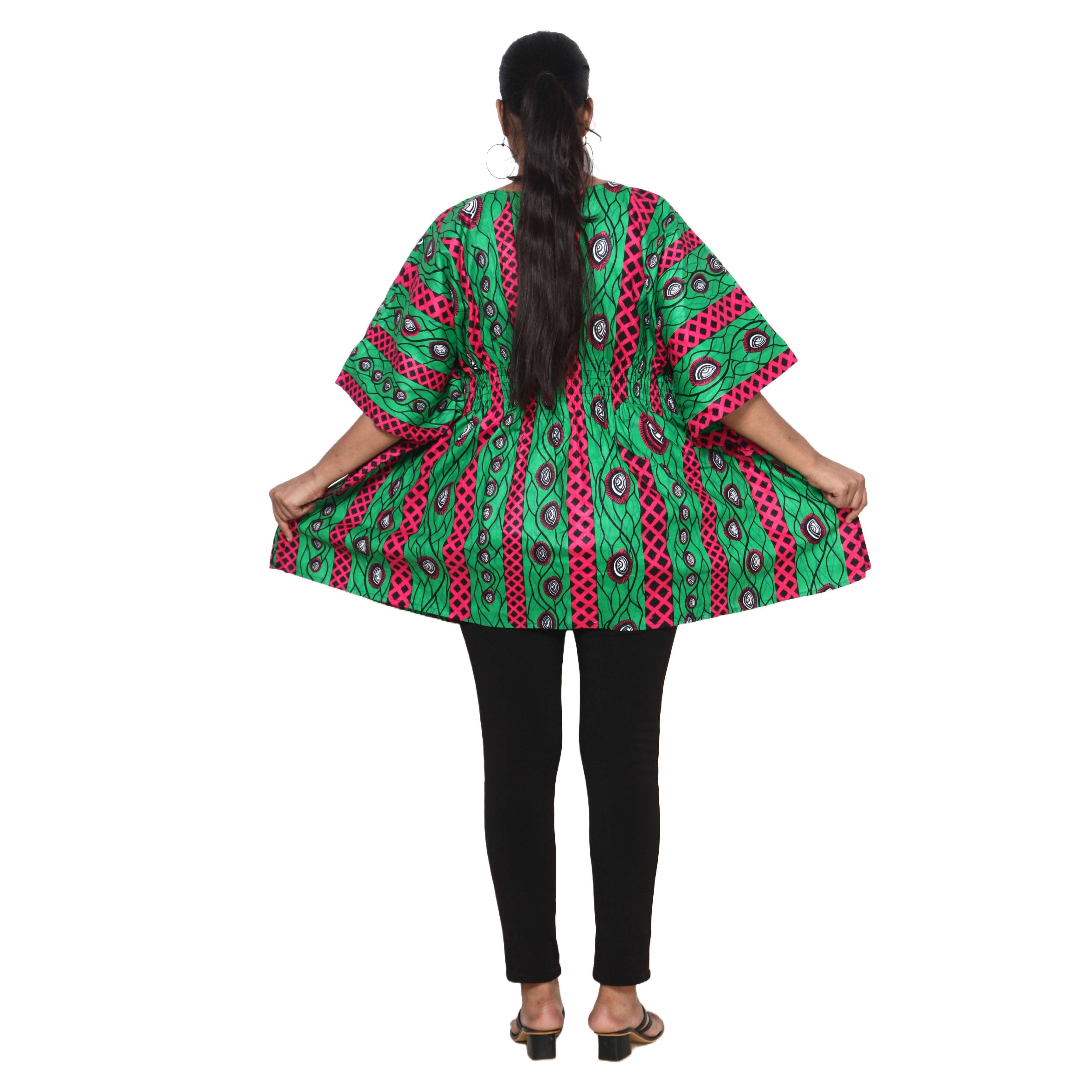 African Stars - Wholesale Kaftan - Women's - Women's Half Kaftan With Elastic Waist -- FI-P1444