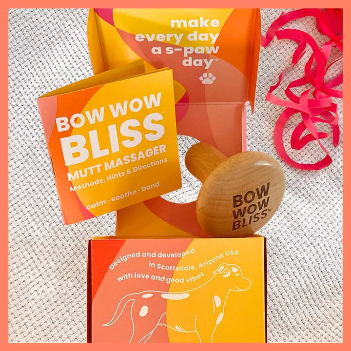 Bow Wow Bliss® Mutt Massager Doggy Relaxation Kit for wholesale by Koukla Pet™