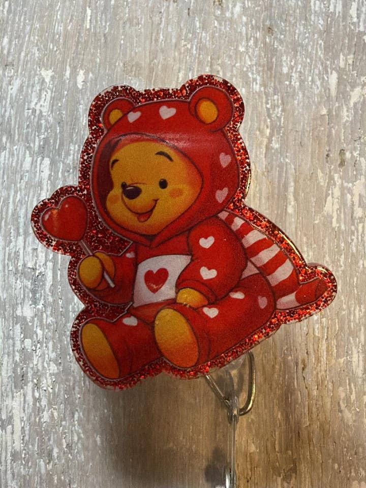 Badge ReeL Lots of Love Bear Valentine for wholesale by The Wild Poppy