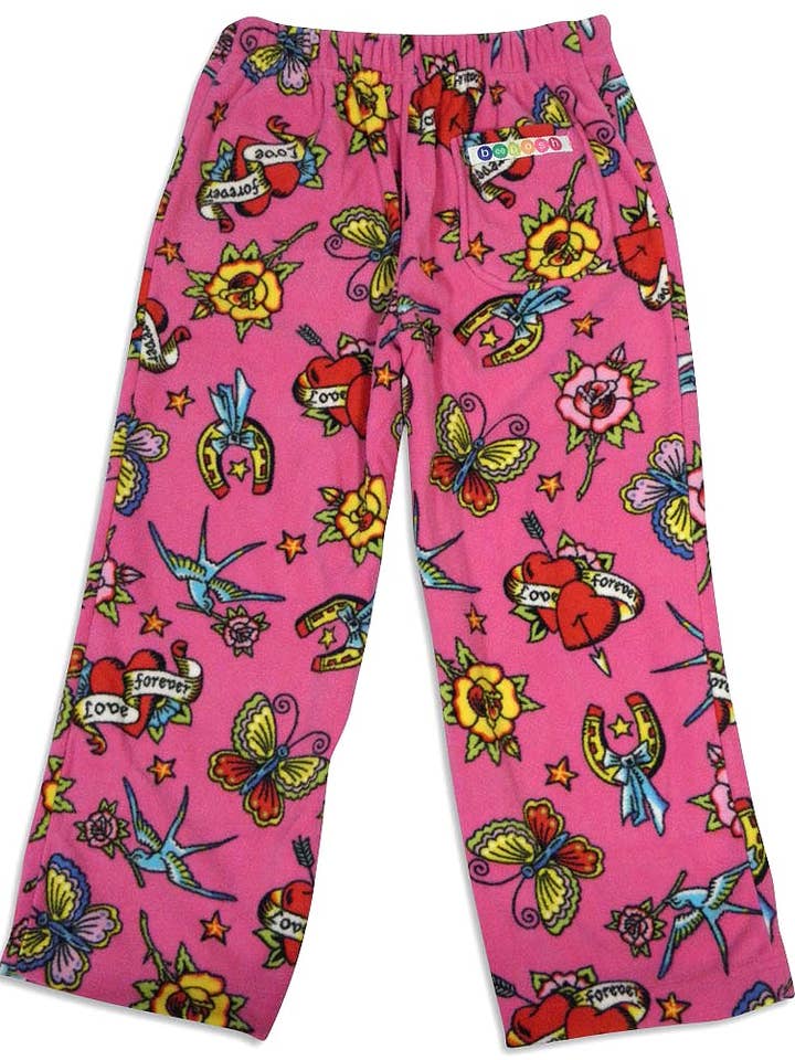 Eastern Off Price – calças de pijama - Crianças por atacado – Calça para dormir Bee Posh Girls Cozy Fleece Pijama Lounge3
