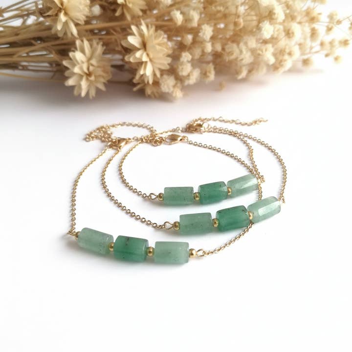 Grön Aventurinsten Armband för wholesale av Produtos Namasté