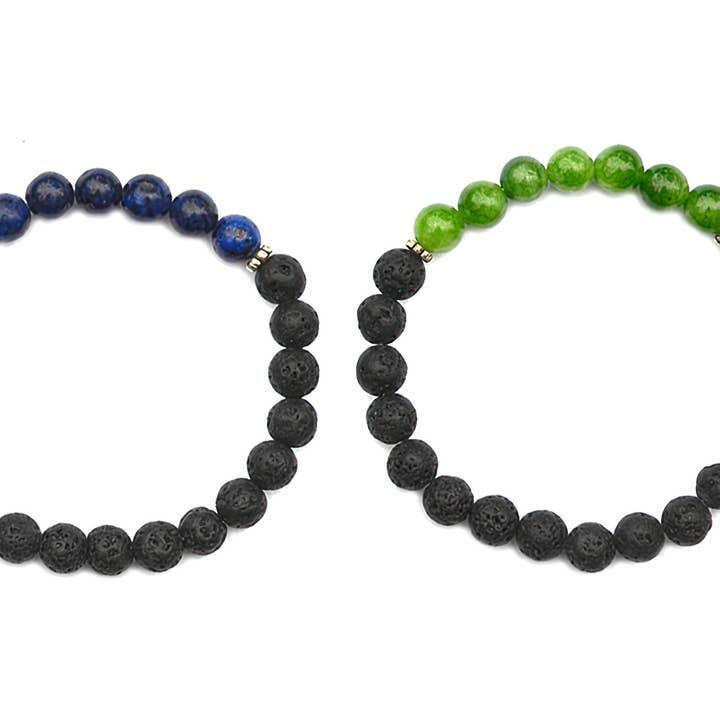 Gypsy Rose - Wholesale Aromatherapy bracelet - One Color Chakra And Lava Bead Diffuser Bracelet0