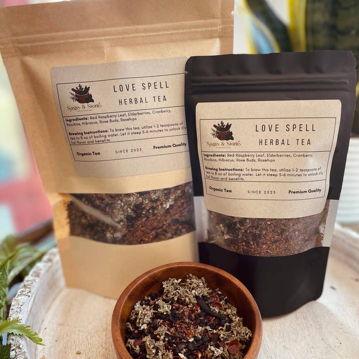 Sage & Stone Apothecary - Wholesale Loose tea - Love Spell Herbal Tea1