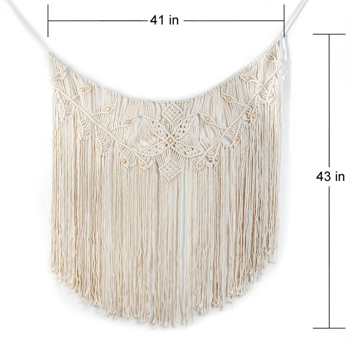 Sparkle Being - Wholesale Tapestry/Textile - Woven Tapestry Macrame Wall Hanging Home Decor - leaf