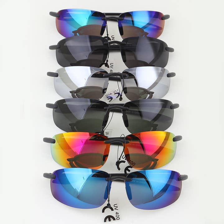 Gebogen Polycarbonaat Wrap Zonnebril voor wholesale door 3AM BY H&D ACCESSORIES