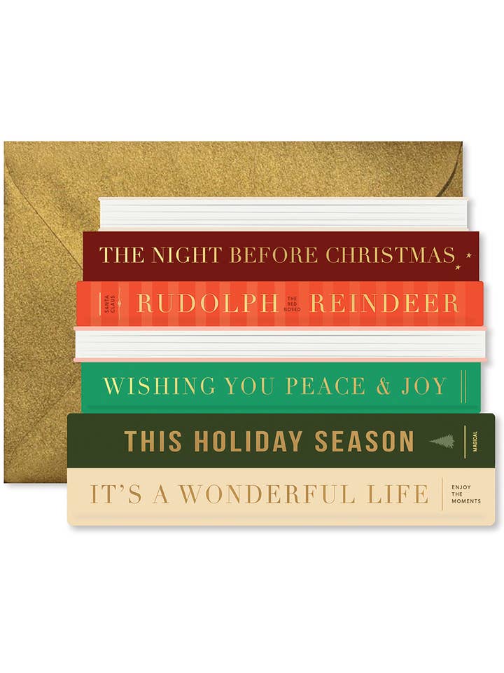 Holiday Books udstanset lykønskningskort for engroshandel hos Ginger P. Designs