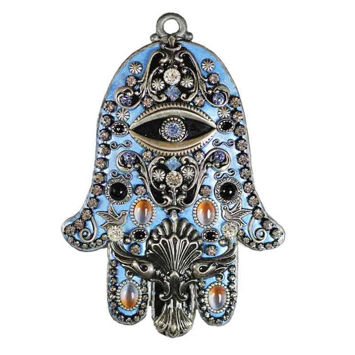 Pared Azul Cielo Hamsa para venta al por mayor de Michal Golan Jewelry