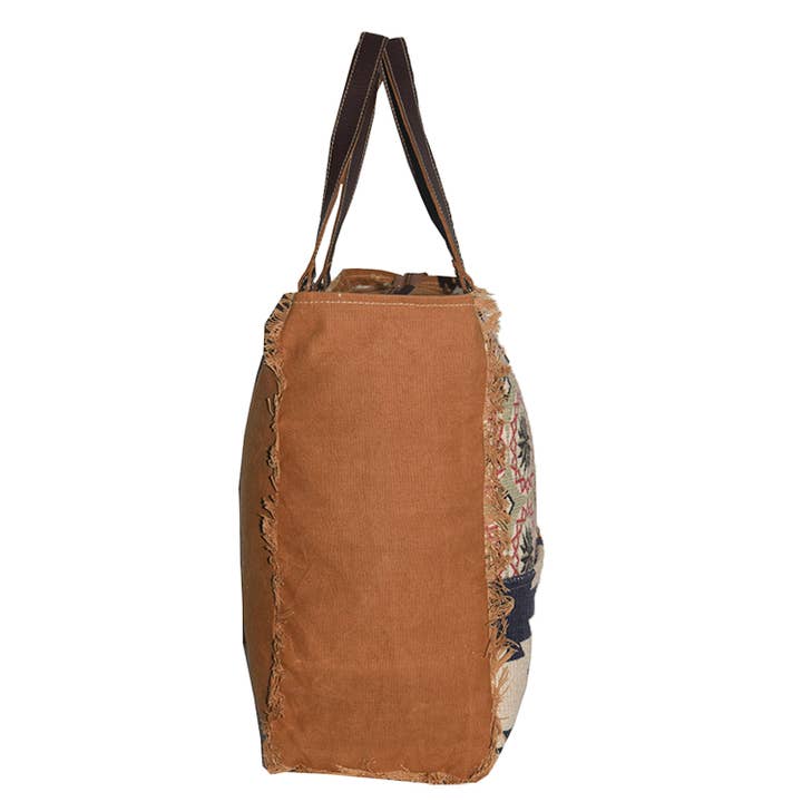Hopofly Bags - Wholesale Weekender Bag - Women's - Rug & Leather Overnight Kalki Weekender Bag