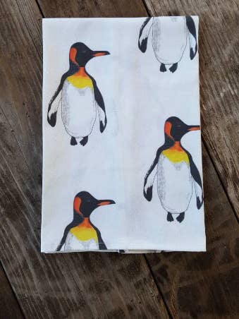 Penguin Tea Towel for wholesale by Maple Moon Designs
