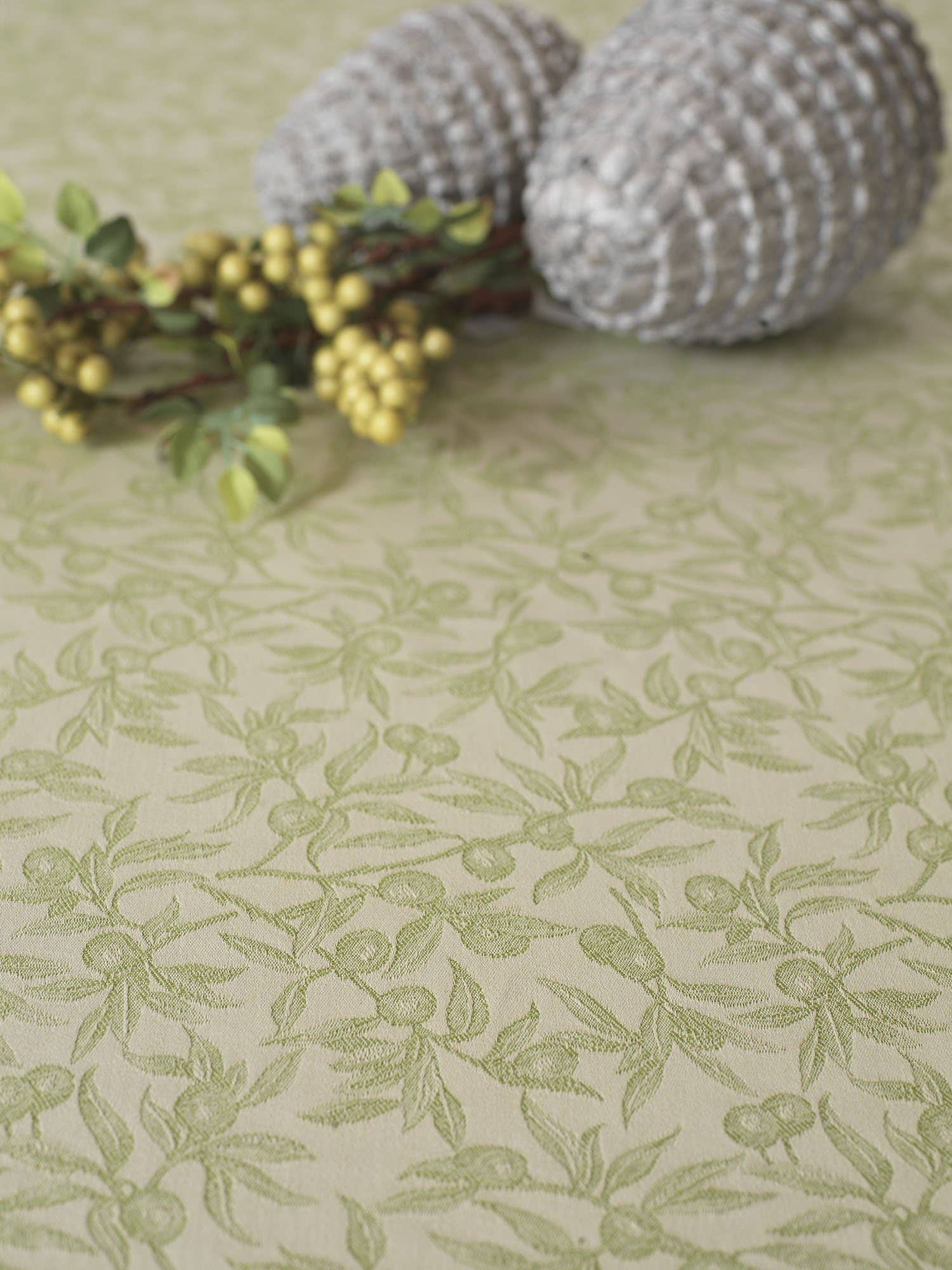 BUSATTI – Engroshandel Dug – Lang bordskåner Olivo selvatico i 100% bomuld2