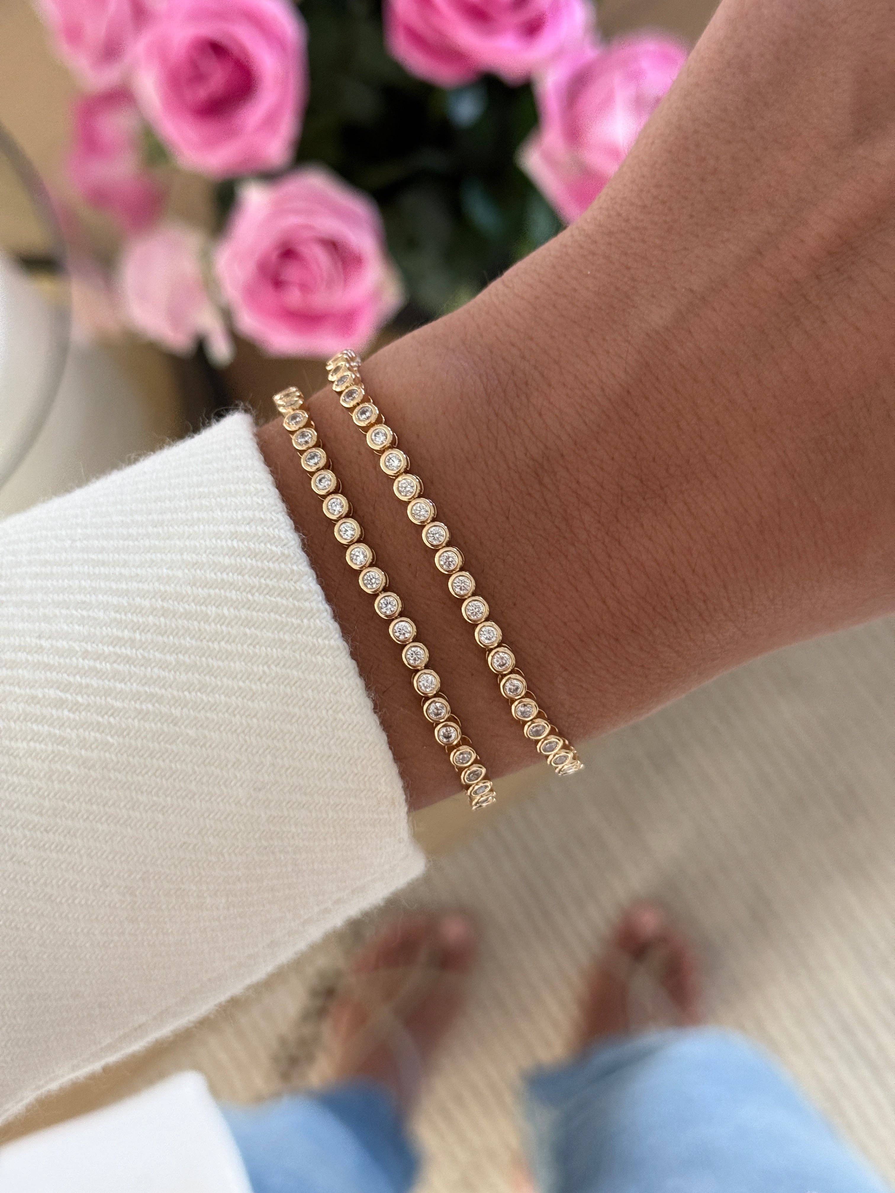 Sami Jewels - Wholesale Tennis Bracelet - Mini Round Bezel Tennis Bracelet1