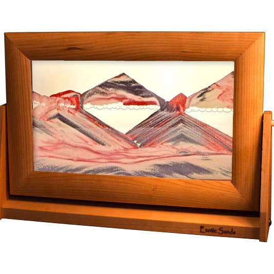 Exotic Sands, Inc. - Wholesale Decorative Tabletop Object - Cherry Wood (Fall Decor) Moving Sand Art Pictures16