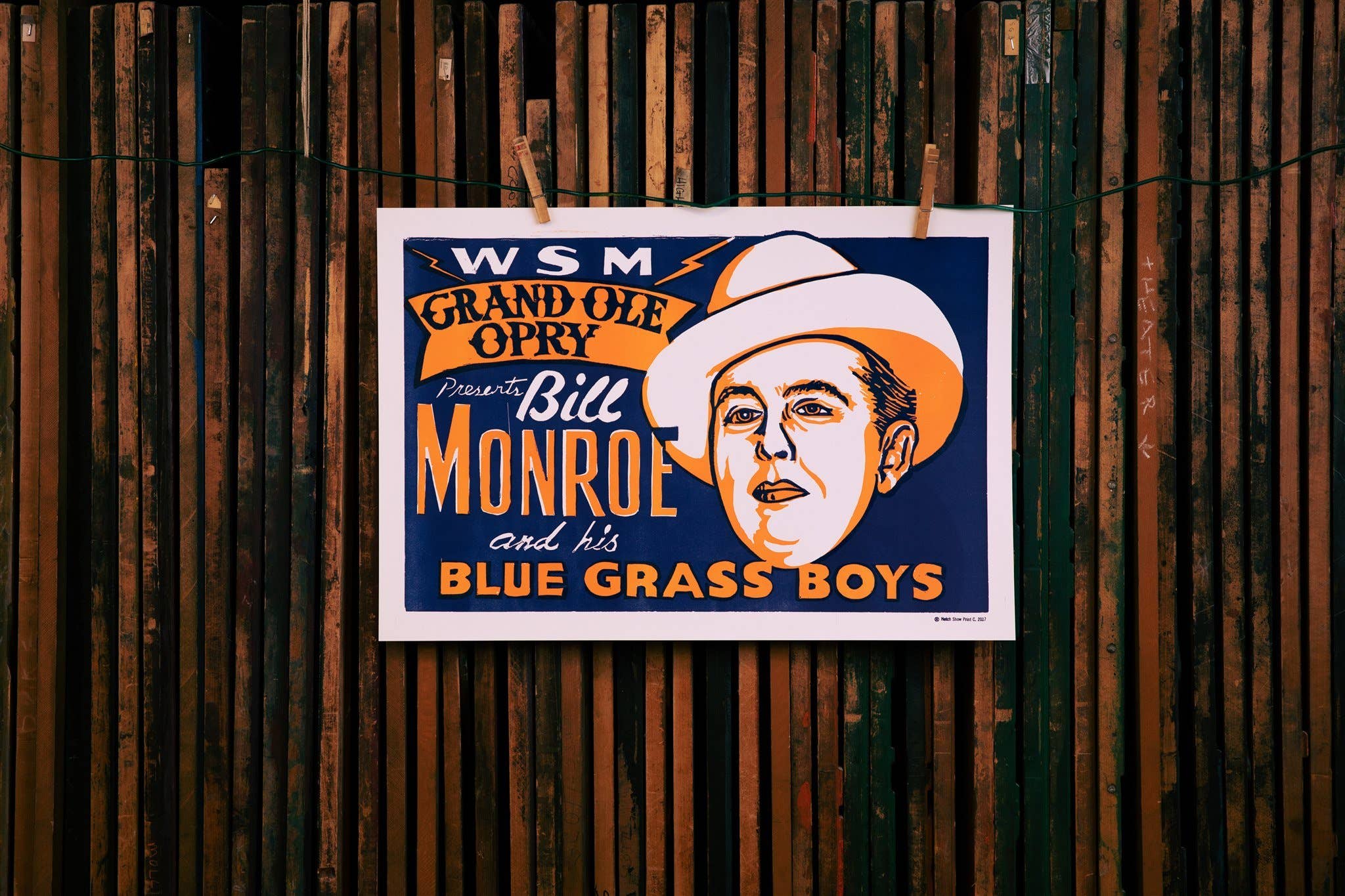 Hatch Show Print - Wholesale Poster - Bill Monroe Horizontal Poster6