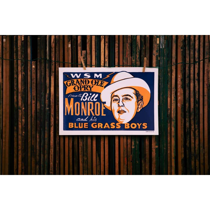 Hatch Show Print - Wholesale Poster - Bill Monroe Horizontal Poster6