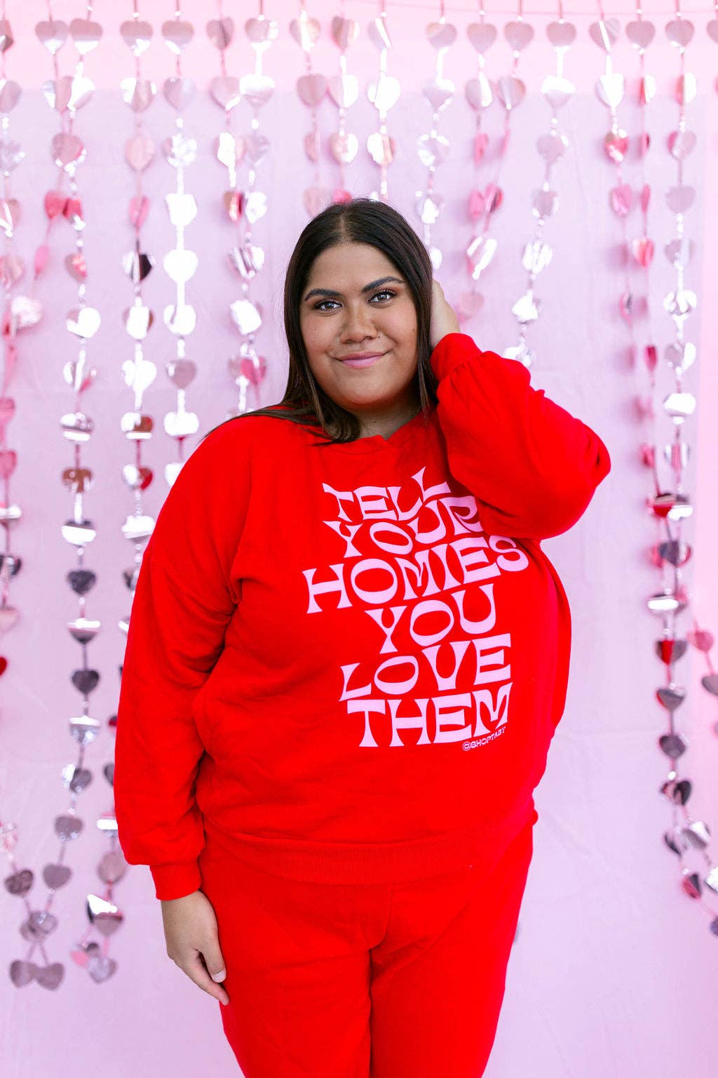 Taby Originals – Engroshandel Loungesæt - Dame – TABY ORIGINAL DESIGN: Fortæl dine venner, at du elsker dem i RØD*** PUFF*** & ULTRA SOFT***15