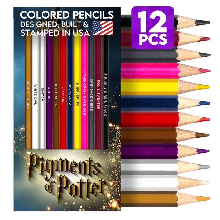 Pigments of Potter Pencil Set for wholesale by Pop Colors Colored Pencils and Coloring Sheets