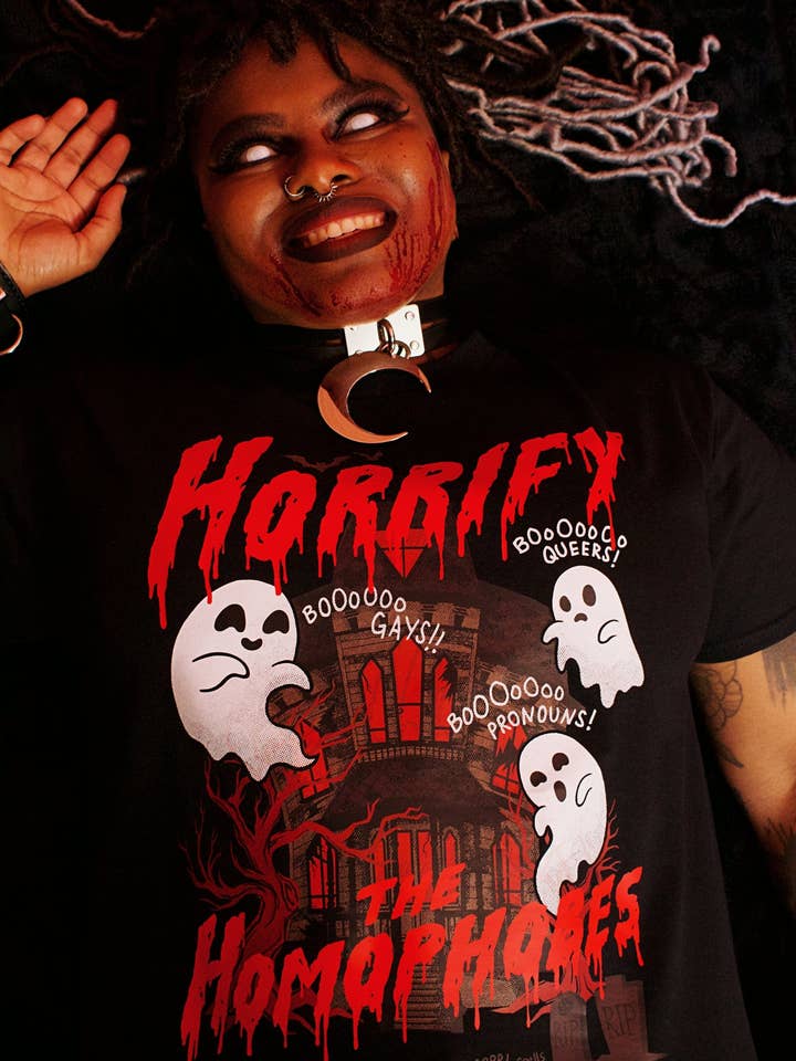 GRRRL Spells - Wholesale T-Shirt (Graphic) - Women's - Horrify The Homophobes Shirt