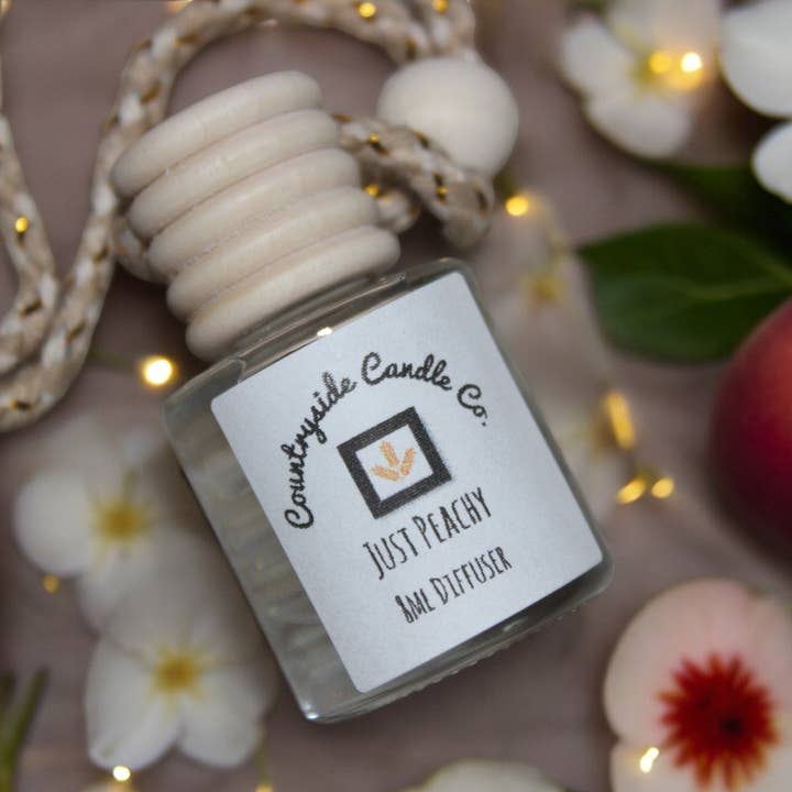 8ml Just Peachy Car diffuser for wholesale by Countryside Candle Co