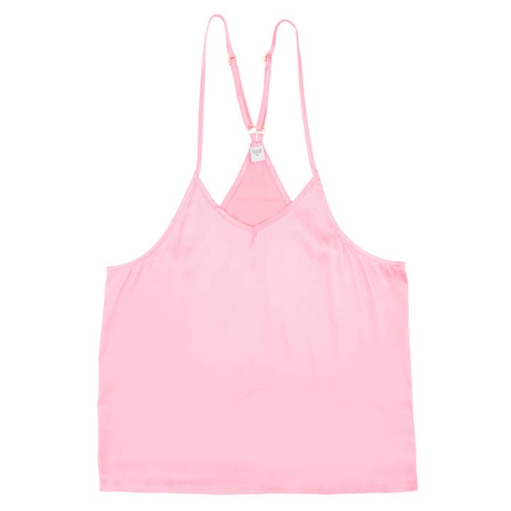 Bella Sleep + Spa - Wholesale Sleepwear Set - Women's - Cami + Velvet Ruffled Short - Pink
