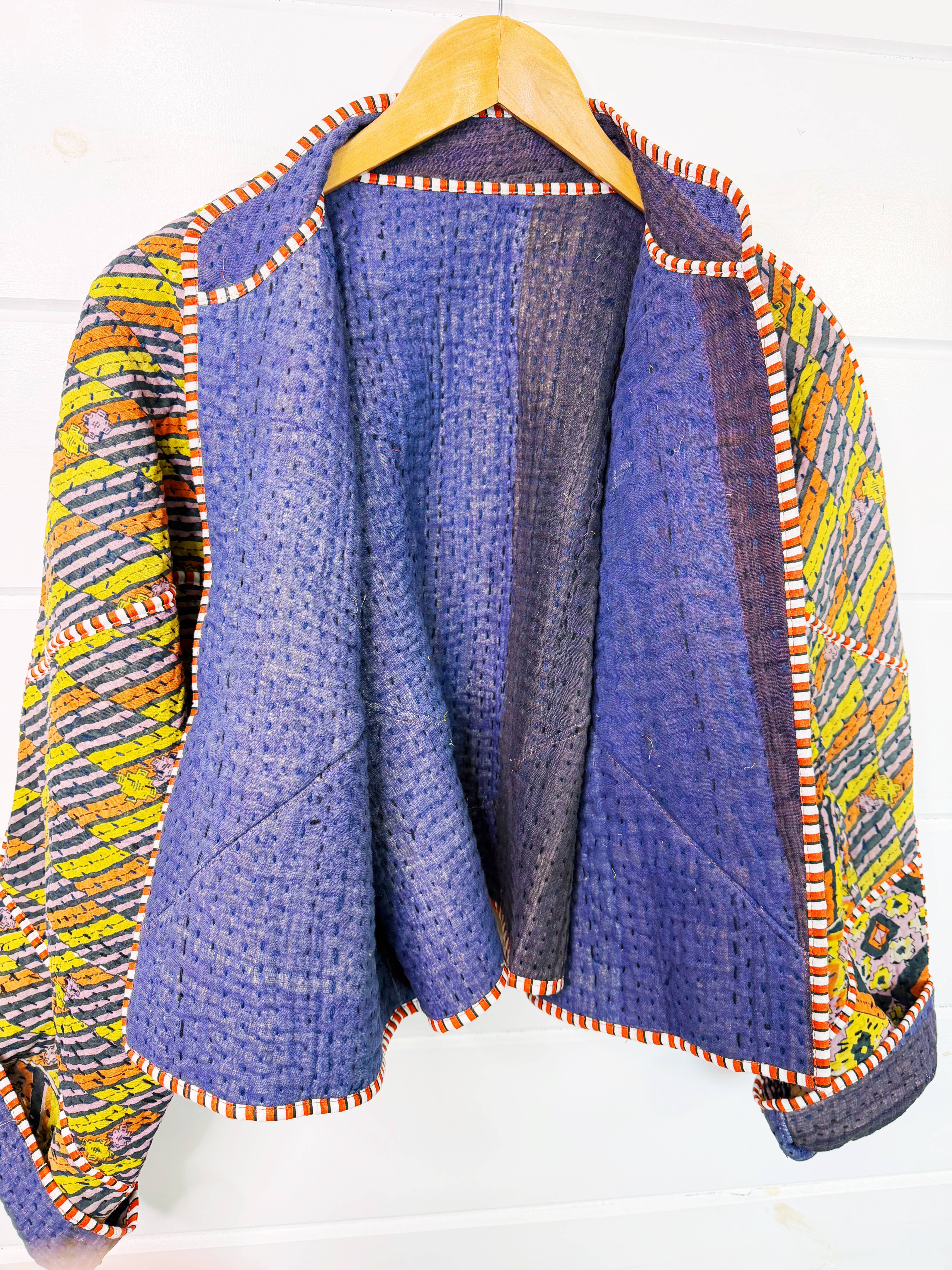 Folklore Couture - Wholesale Jacket - Women's - Kantha Quilted Jacket – Patchwork One-of-a-Kind Coat 5