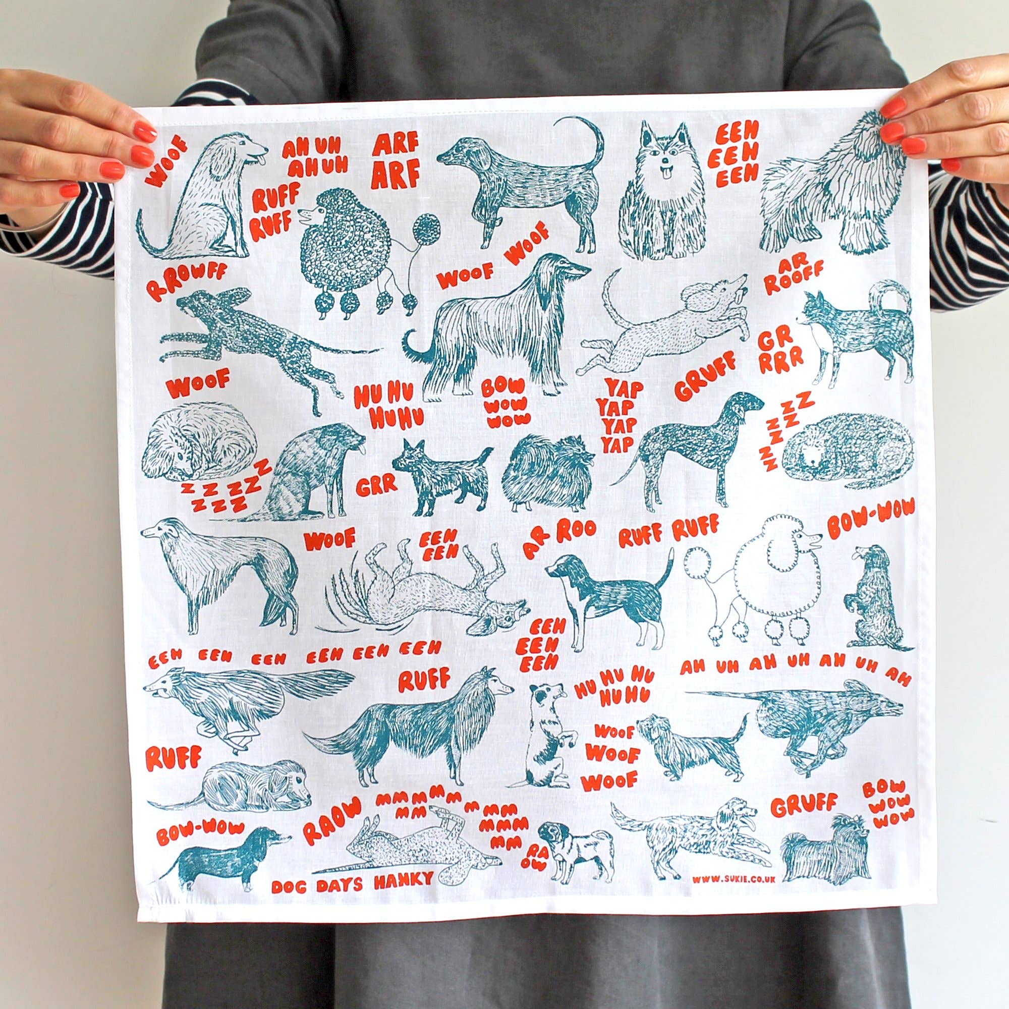 Sukie – wholesale Handkerchief – Unisex – Dog Days Handkerchief Pocket Square Bandana1