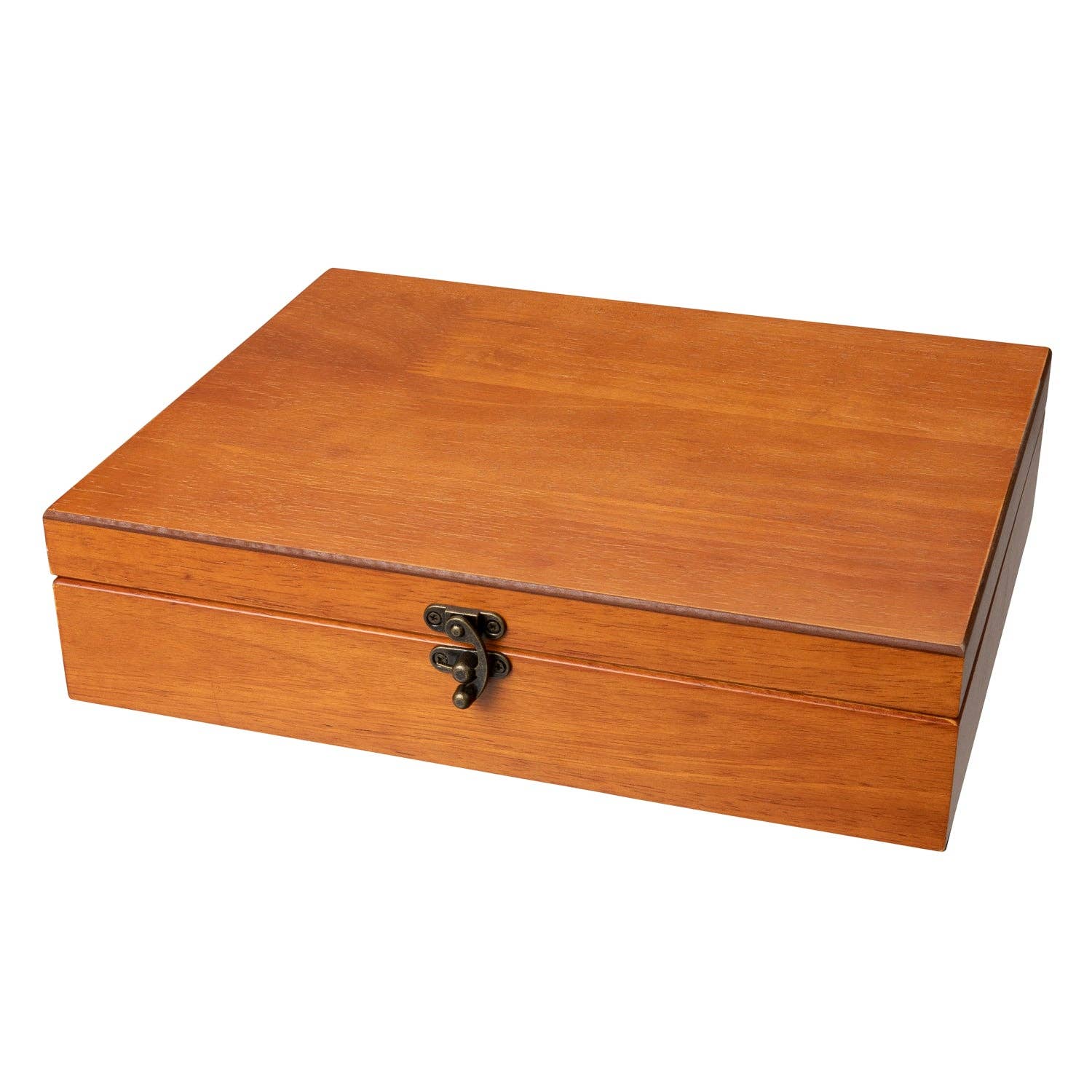 Wood Expressions - Wholesale Decorative Box - Old World Wooden Treasure Box with Brass Latch22