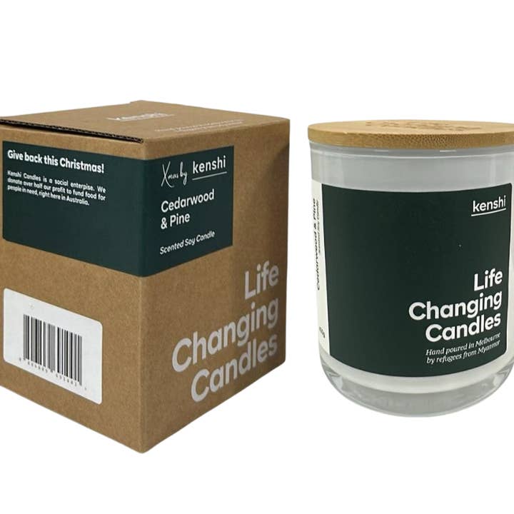 Cedarwood & Pine 400g for wholesale by Kenshi Candles