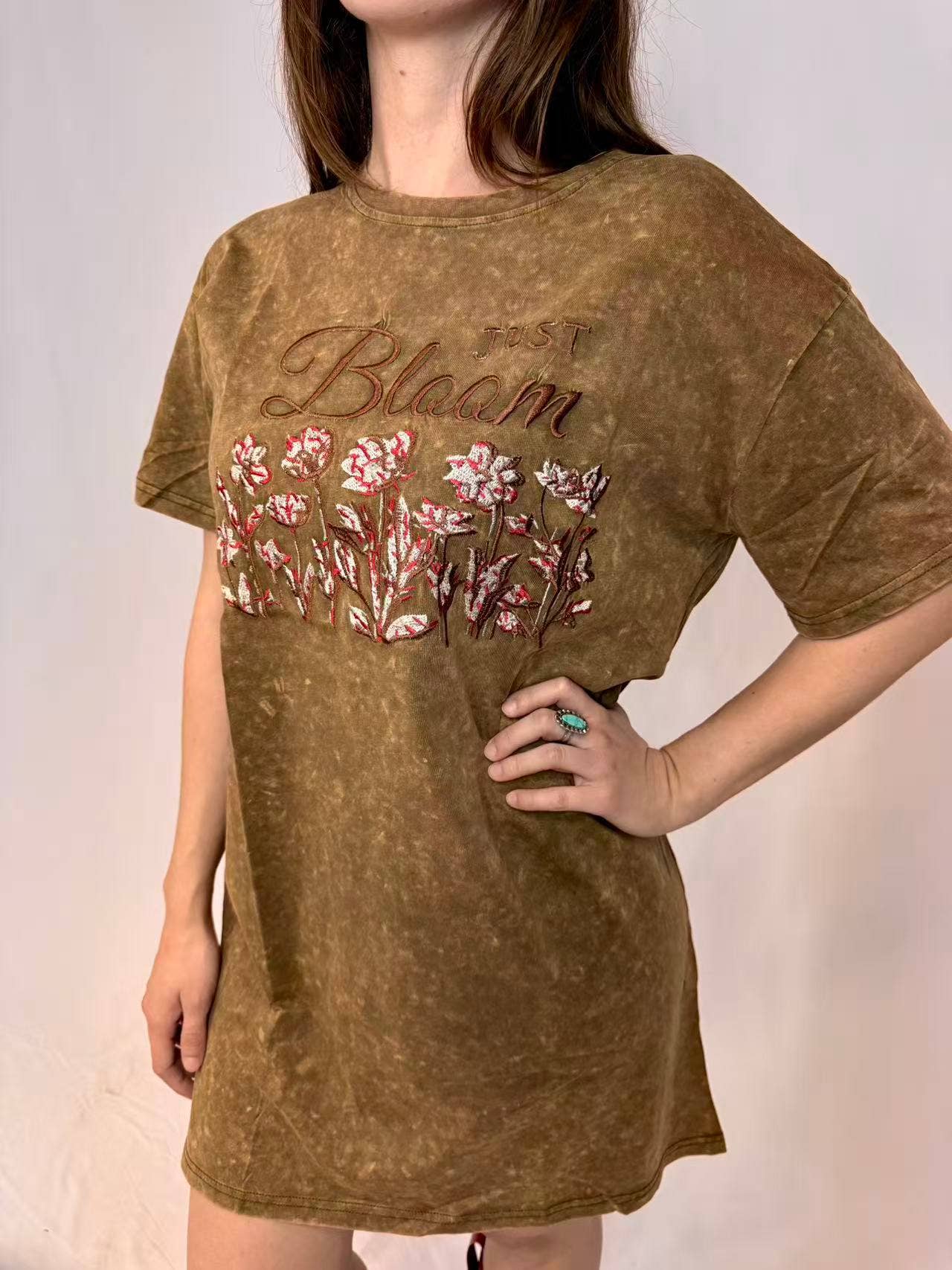 Marron Robe t-shirt MK415 Bloom en vente sur Faire1