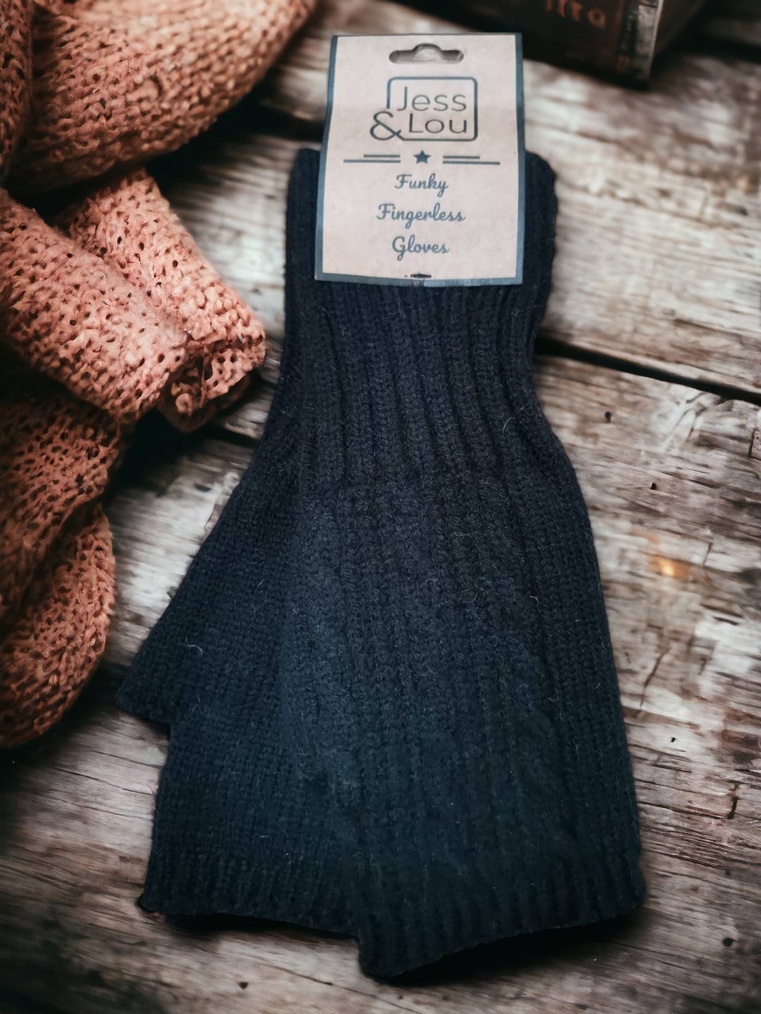 Jess & Lou - Wholesale Gloves – Women's - Cosy Fingerless Cable Knit Gloves – Warm & Stylish 0