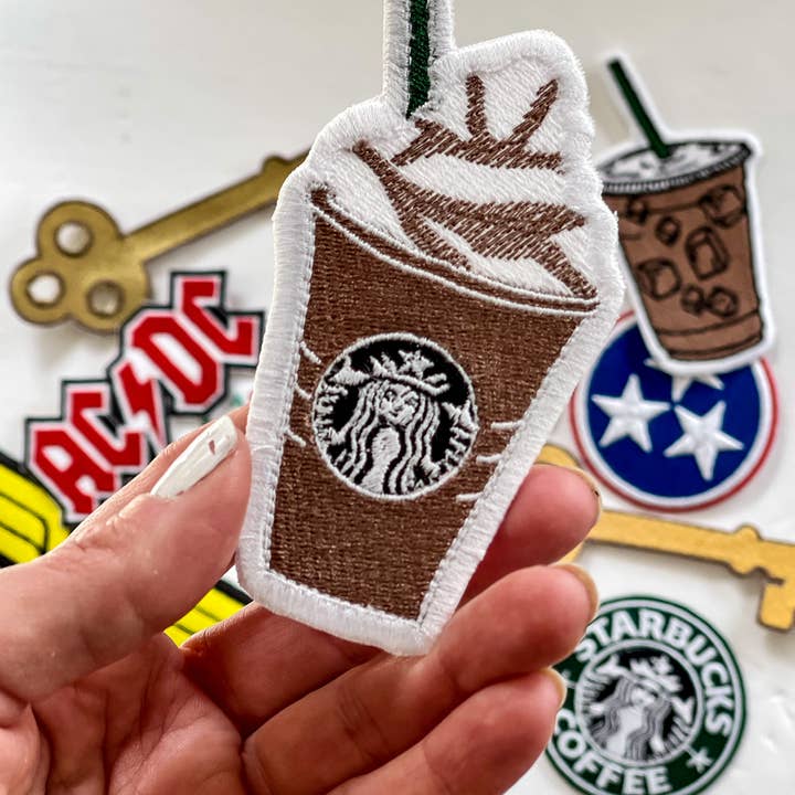 Patch de Frappuccino Bordado por atacado de Anne Van + Co
