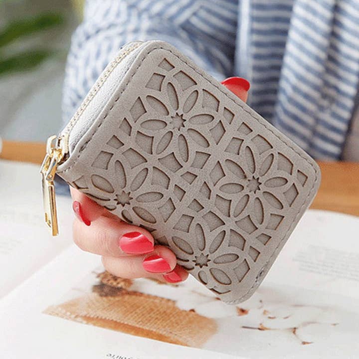 ACCITY - Wholesale Coin Purse - Women's - SIMPLE AND STYLISH HOLLOW CARD HOLDER COIN PURSE_CWAB2553