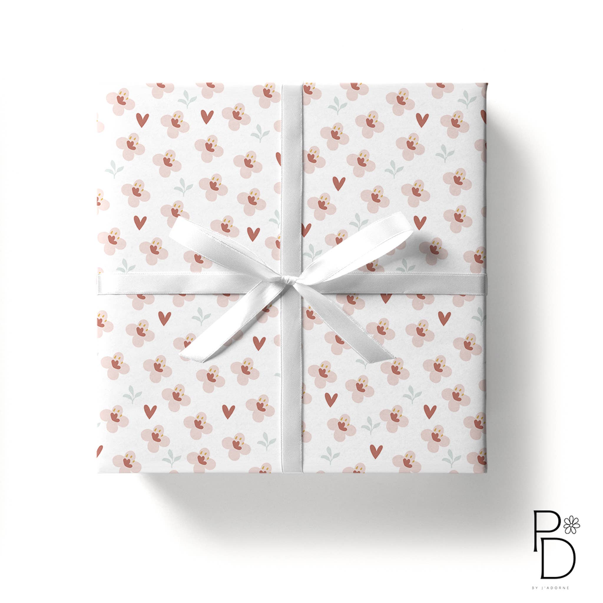 Paper Daisies by j'adorne - Wholesale Flat wrap - Wax Flower - Gift Wrap (4pk)1