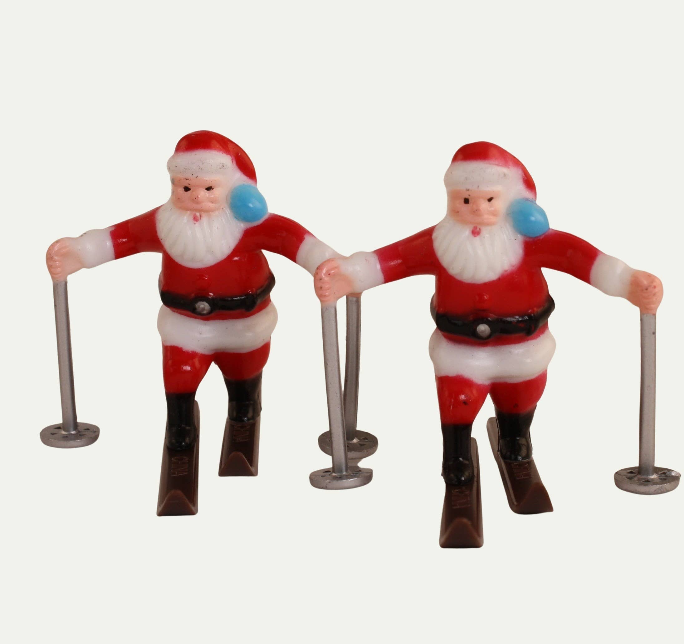 mix 60s Vintage Style Santa Skiers  Figurines - Set of Two for wholesale on Faire3
