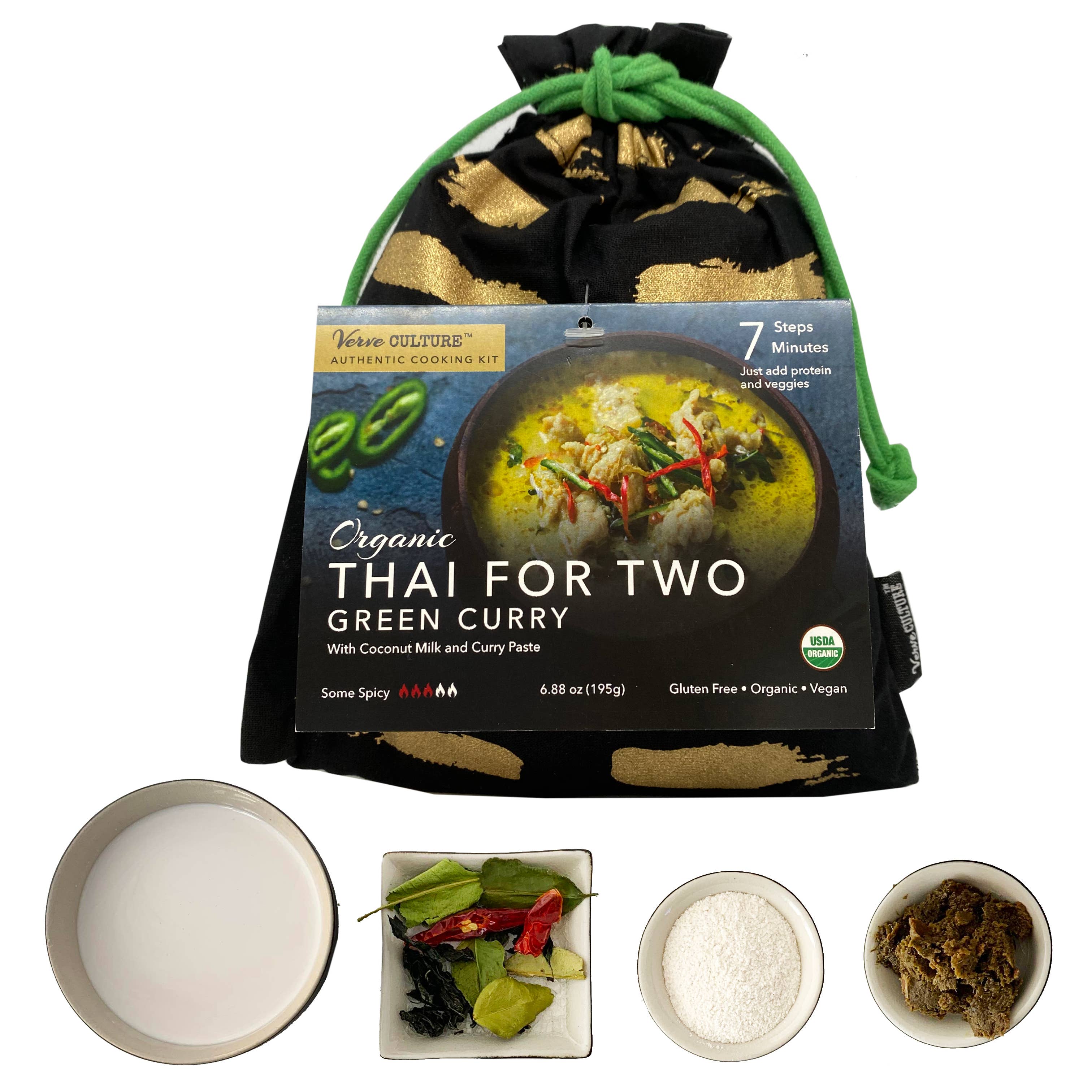 Verve Culture - Wholesale Dhz-voedselset - Thai for Two kookset - biologische groene curry1