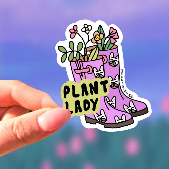 Autocollant - Bottes de jardin pour la vente par Yeah Bunny