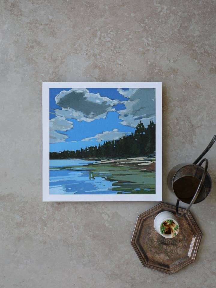 Fernald Cove Study | Print on Canvas for wholesale by Sarah Madeira Day
