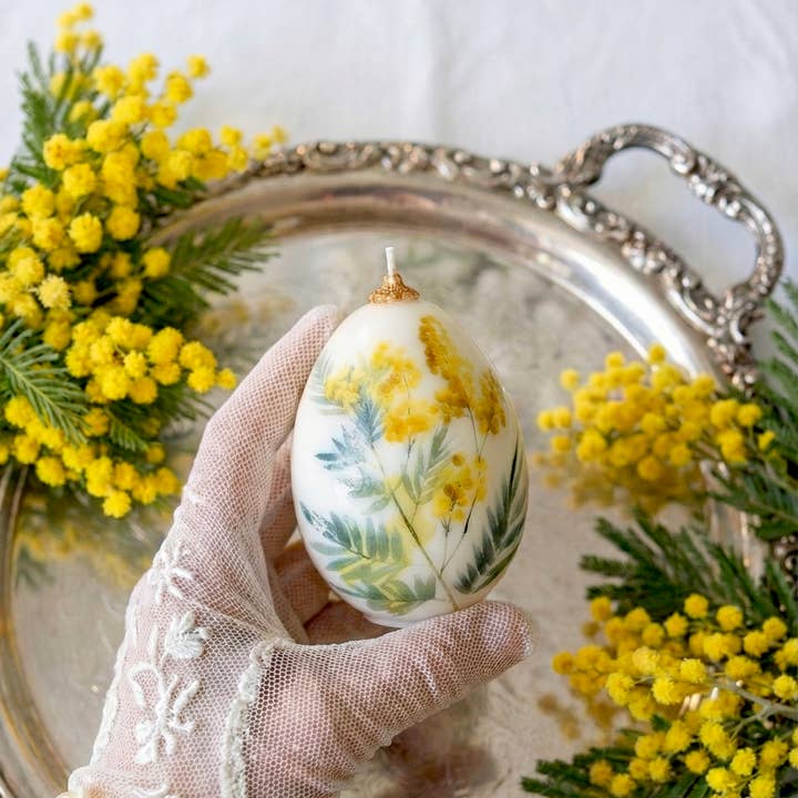 VR.candle - Wholesale Novelty Candle - Floral Easter Egg Candle: Spring holiday Decor9
