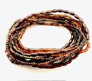 Erik & Mike – Großhandel Schmucksets – Saatperlen-Armbandset 10 braun 60 Cent pro Stück1