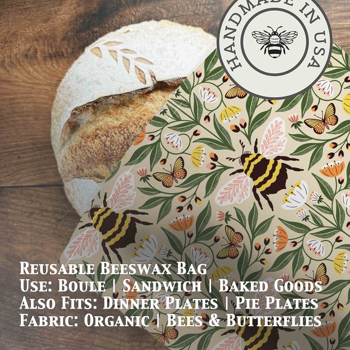 Five Oaks Farm – Großhandel Verpackung/Beutel zur Aufbewahrung von Lebensmitteln – Brotbeutel | Bienenwachsbeschichtet20