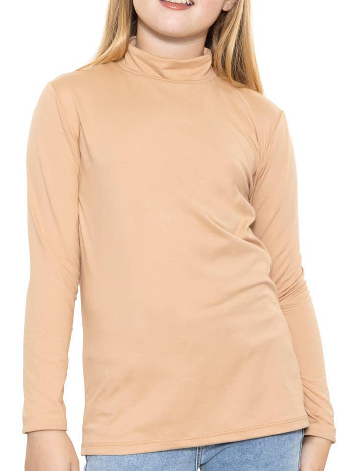Mädchen Jugend Oh So Soft Langarmshirt mit Stehkragen für den Großhandel von Stretch Is Comfort