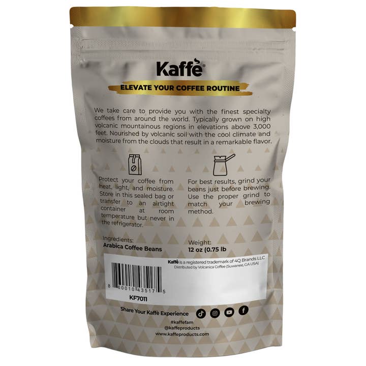Kaffe – wholesale Coffee beans – Kaffe Colombian Medium Roast Coffee Beans 12oz 100% Arabica