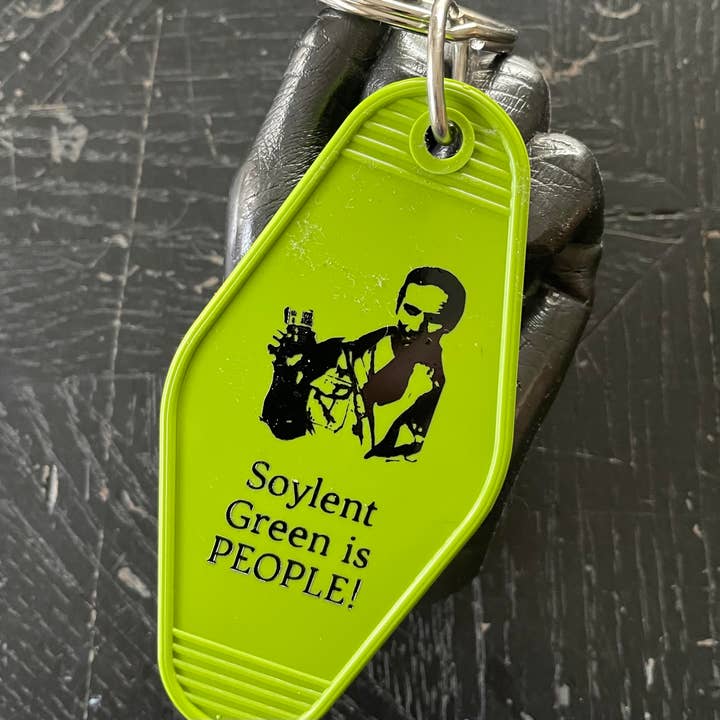 Motel Key Fob - Soylent Green is PEOPLE!!! for wholesale by The 3 Sisters Design Co.