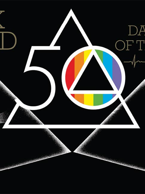 Pink Floyd - DSOTM50-50th Logo 11x17 Bag and Boarded Poster for wholesale by Pyramid America