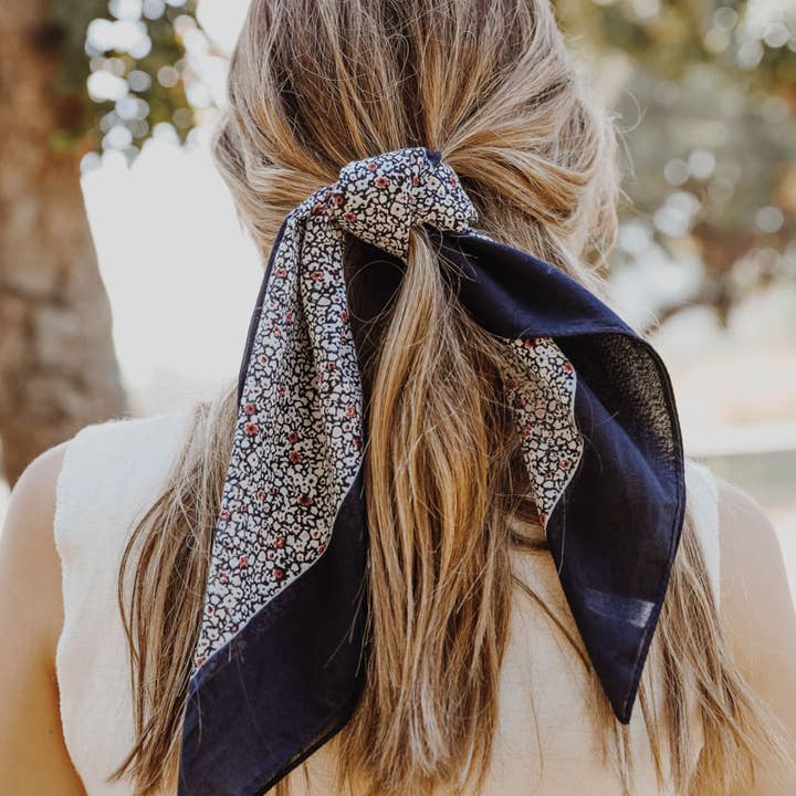 Leto Accessories - Wholesale Bandana - Women's - Floral Wide Country Bandana